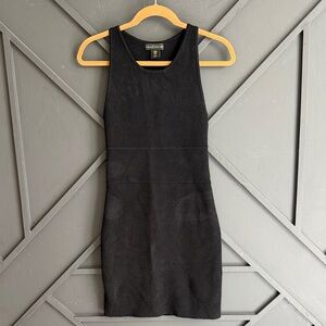 House of Harlow 1960 Black Ribbed Tank Mini Dress